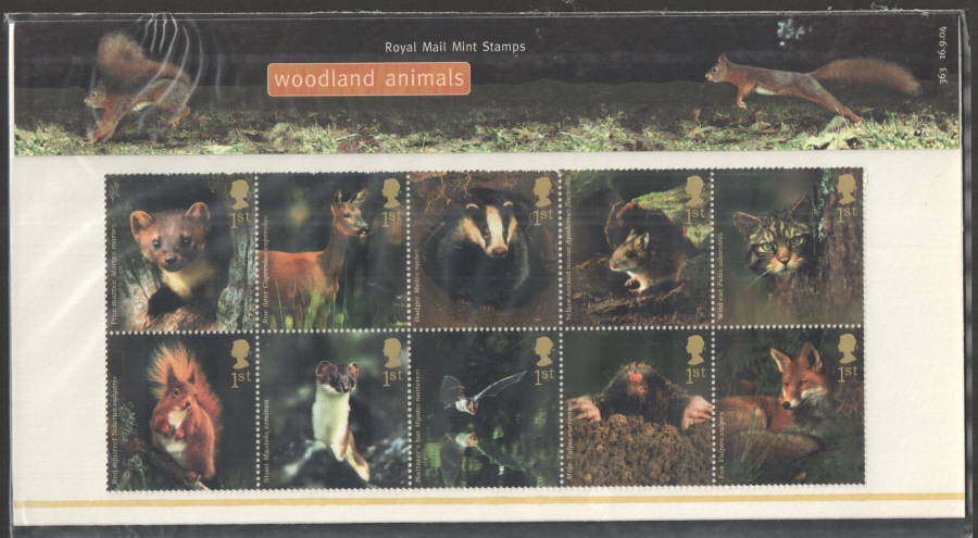 (image for) 2004 Woodland Animals Royal Mail Presentation Pack 363